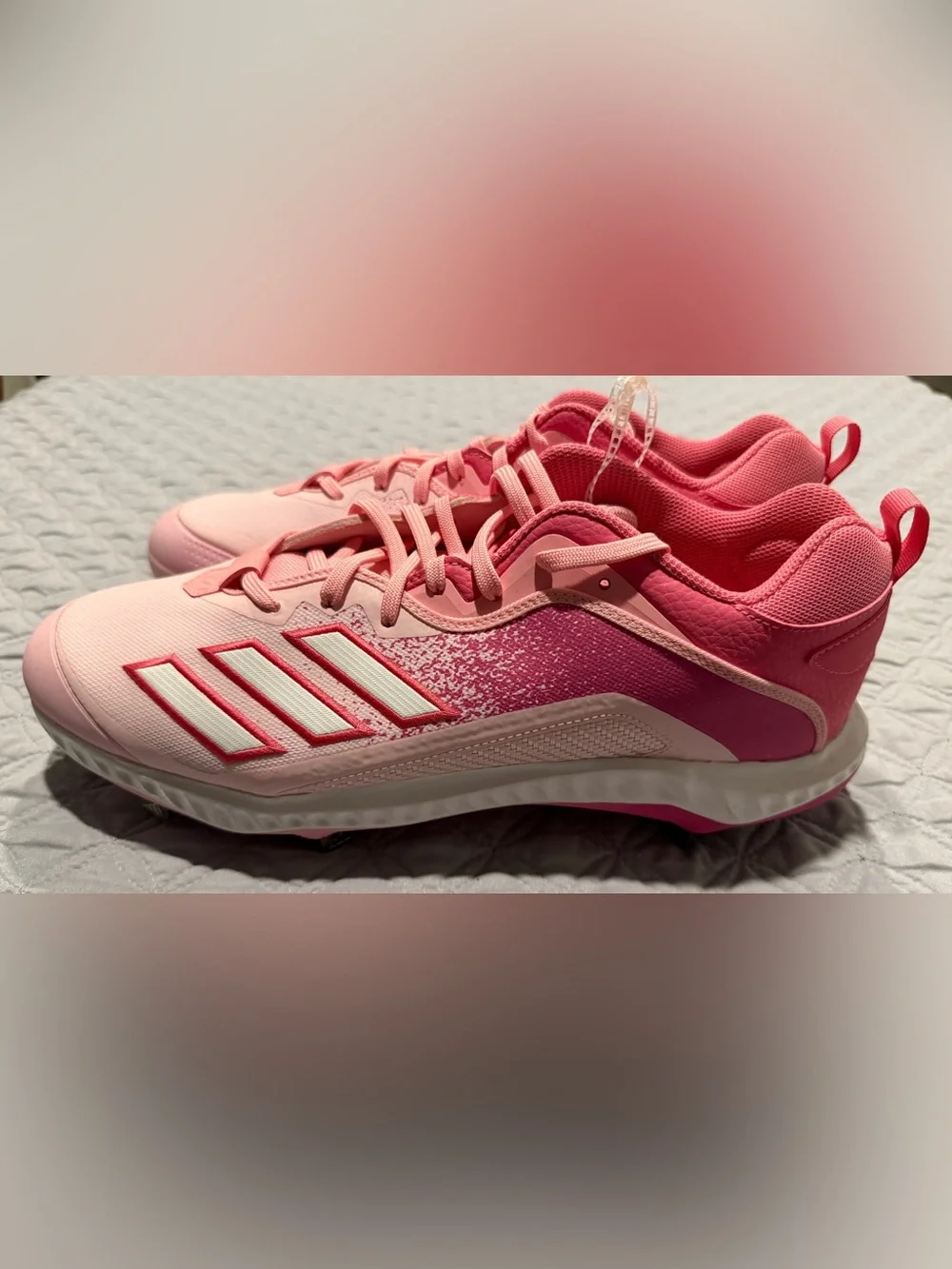 Adidas Icon Bounce 6 Mothers Day Pink Mens Baseball Cleats GZ0443 size 13.5 New